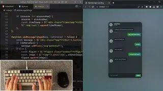 ASMR Programming - Fake Chat App - No Talking