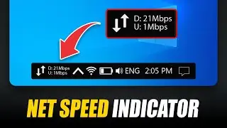 How To Get Internet Speed Meter on Taskbar | Net Speed Monitor / Indicator | Windows 10 | 2021