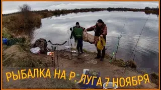 РЫБАЛКА НА р. ЛУГА. 7 НОЯБРЯ. снать РЕЗИНКА!