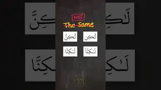 Do you know the difference between them? #arabic101 #tajweed #learntajweed #learnquran #shorts