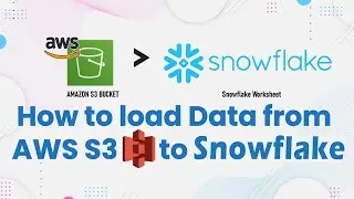 How to Load Data from AWS to SNOWFLAKE | End-to-End Snowflake Tutorial | SNOWFLAKE | KSR Datavizon