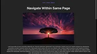 How to Navigate within same page in React || Navigate in same page react