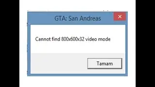 مشكلة تشغيل GTA جتا (جاتا ) على ويندوز 10 cannot find 800x600x32 video mode