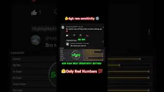 6gb ram free fire sensitivity settings ⚙️ 2024 || FF secret headshort setting😤