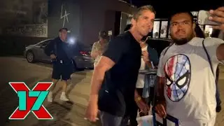 Christian Bale Shows His Fans Love During Family Night In Malibu