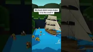 My boat didnt even make it to the end 💀 #roblox #babft #buildaboatfortreasure