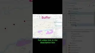 How to create a buffer or circle along point #shortsvideo