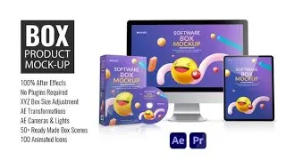 Box Product Mock-up AFTER EFFECTS Template Videohive 33176397