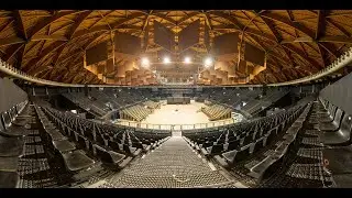 dBTechnologies VIO Line Array system at Unipol Arena in Bologna. PA system rigging and installation