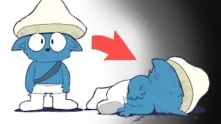 we live we love we die - the end of blue smurf cat