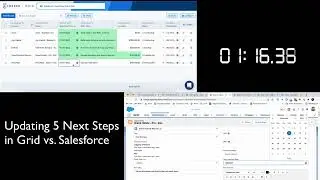 Updating Salesforce Faster with Troops Grid vs. Working in Salesforce (Comparison)