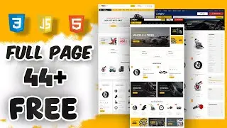 FULL PAGE Ecommerce Website HTML CSS | FREE TEMPLATE