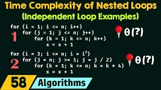 Time Complexity of Nested Loops (Independent Loop Examples)