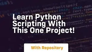 Learn python scripting with this one project!