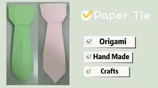 How to make paper tie - easy origami crafts