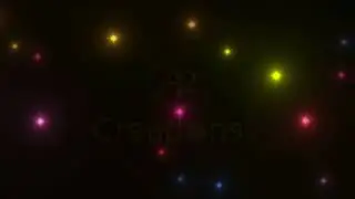 Multicolor lights blinking in the sky | Green Screen Library