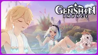 Hot Springs with Mualani Cutscene - Genshin Impact 5.0