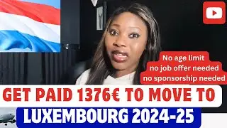 URGENT ‼️- Get Paid to move to LUXEMBOURG 🇱🇺 for Free - 1000 people Needed-/free to apply