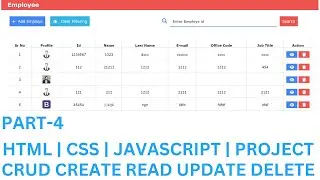 #4 CRUD | CREATE | READ | UPDATE | DELETE | PROJECT IN JAVASCRIPT | JAVASCRIPT PROJECT