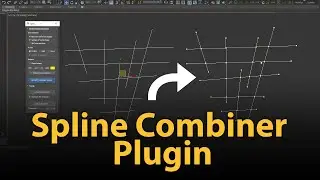 3ds Max - Instantly add vertices at all spline intersections (Spline Combiner plugin)