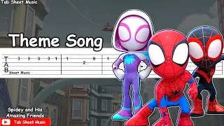 Spidey and His Amazing Friends - Theme Song Guitar Tutorial