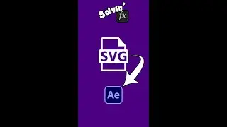 How to import SVG images into After Effects #shorts