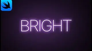 SwiftUI in 100 second  Neon Text with Animation