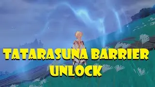Tatarasuna barrier unlock genshin impact/quest to remove blue shield/Kamuijima cannon map