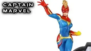 The Bradford Exchange CAPTAIN MARVEL Avengers Illuminated Statue Figure Review