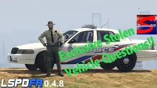 LSPDFR 0.4.8! Stolen Vehicle And Shots Fired!!