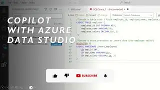 GitHub Copilot with Azure Data Studio