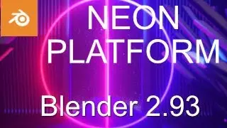 Neon platform - Rendered in Blender 2.93 EEVEE