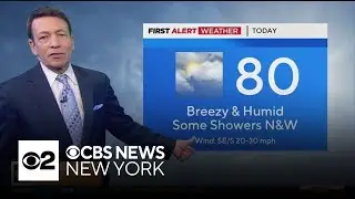 First Alert Weather: Breezy, humid Saturday in NYC