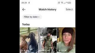 ⏰ Tiktok videos I watched history