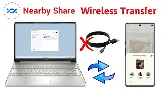 How to Share File Mobile Phone to Laptop PC by Nearby Share Photo Video Wireless Transfer!!