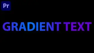 how to create a gradient text effect in premiere pro 2023