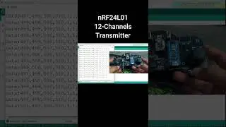 nRF24L01 12 channels transmitter testing #nrf24l01 #arduinoproject