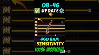 Free Fire After Update 4gb Ram Best Sensitivity Settings ⚙️| New OB-46 Update Sensitivity Setting