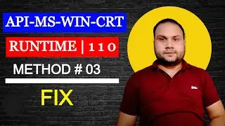 How to fix Api-ms-win-crt-runtime .DLL error is missing in windows 7 | Method #03