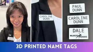 How to 3D Print Name Tags with Bambu Labs AMS