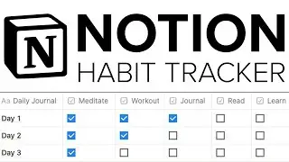 How to Build a Habit Tracker in Notion! (Notion Tutorial) 🔁⚡