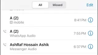 whatsapp | messenger call showing in iphone call log