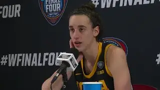 I know this is the end: Caitlin Clark talks after NCAA title game