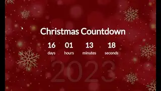 Christmas Countdown App in VanillaJS