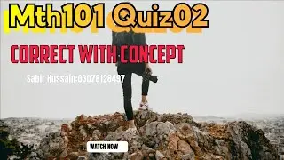 mth101 quiz no 2 2024 solution 100% correct ||mth101 quiz 2 solution|| mth 101 quiz no 2 #solution