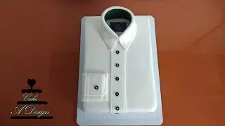 Bolo Camisa De Homem Armani | Armani Men's Formal Shirt Cake (ENGLISH SUBTITLES)