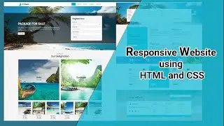 Responsive Website Using HTML and CSS | CSS Grid and Flex Box