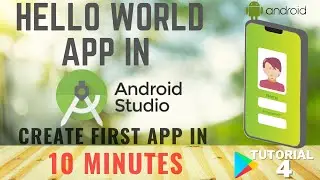 How to create Android App in Android Studio under 10 Minutes for Beginners | Tutorial-4