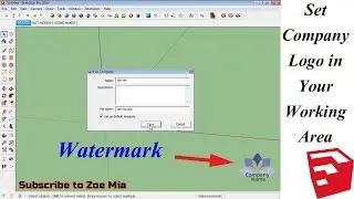Watermark in Sketchup | Set Ant Picture in Your Working Area in Sketchup