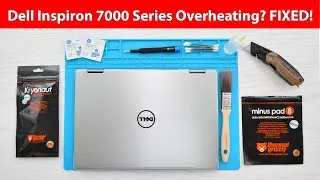 Dell Inspiron 13 7000 Series Thermal Paste and Thermal Pad Replacement and Cooling System Cleaning